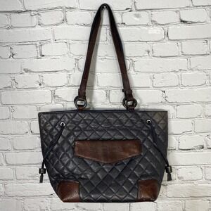 Giorgia R Italian Python Shoulder Bag Exotic Leather‎ Satchel Tote Magnetic